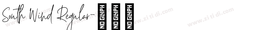 South Wind Regular字体转换